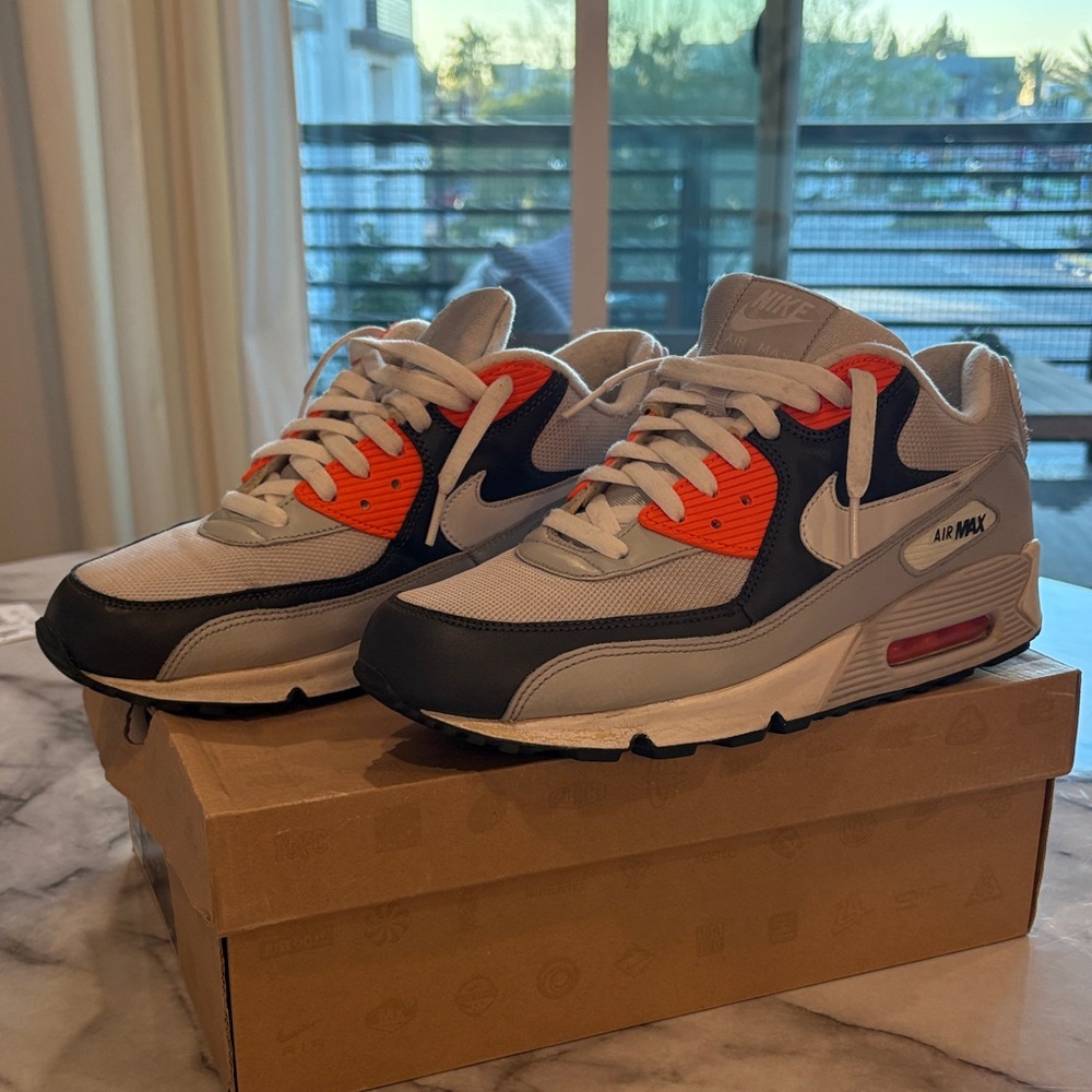Nike Air Max with Black and Orange Accents